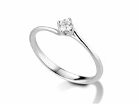 Ringe PG Gioielli Dame Solitari in Weißgold Diamante ANS116020